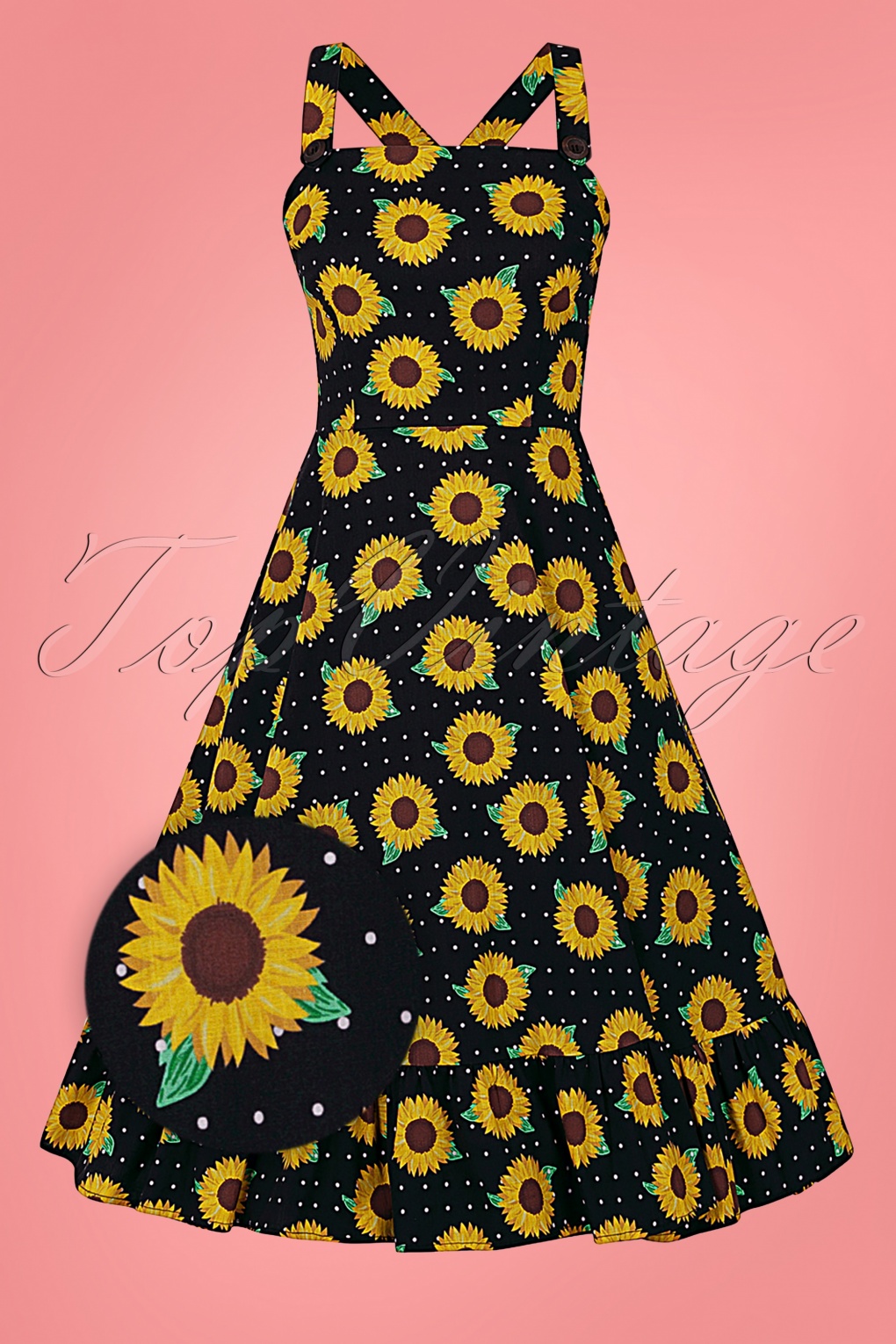 sunflower black dress