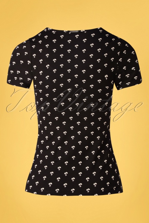 Vive Maria - Marguerite shirt met bloemmotief in zwart 5
