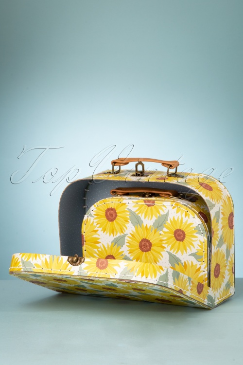 Sass & Belle - 60s Sunflower Suitcase Set 2