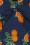 Collectif Clothing - Dolores Oranges Top Années 50 en Bleu Marine  3