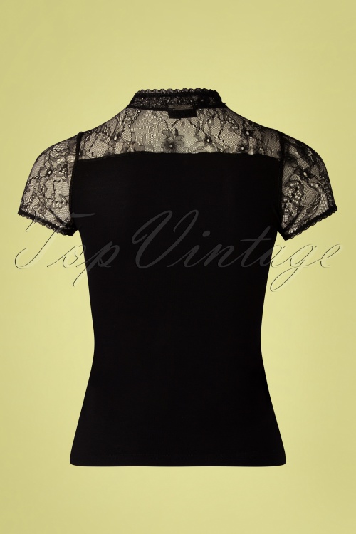 Vive Maria - 50s Summer Lace Shirt in Black 4