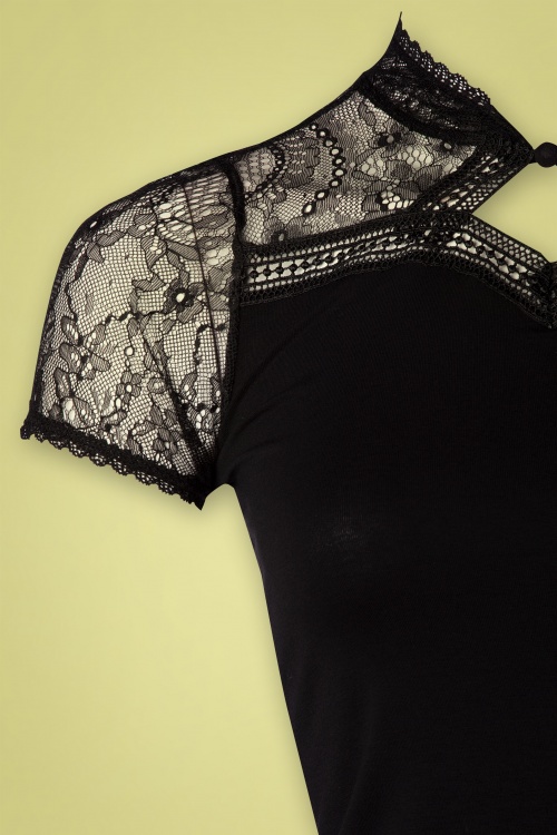 Vive Maria - 50s Summer Lace Shirt in Black 3
