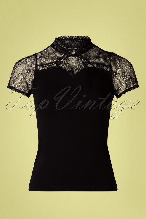 Vive Maria - Summer Lace shirt in zwart 2