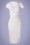 Zoe Vine - 50s Sadie Pencil Dress in White 2