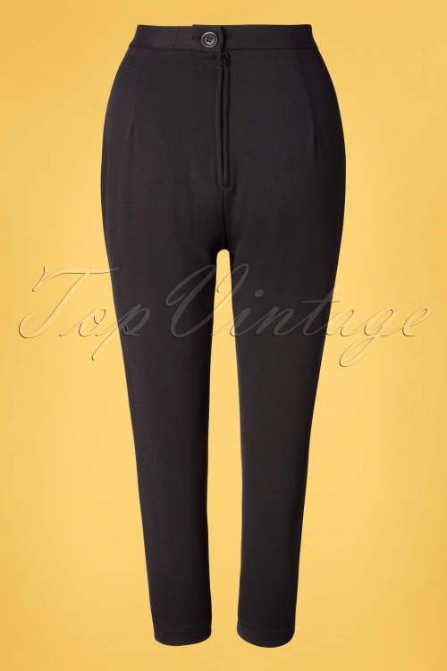 Bunny - 50s Amelie Cigarette Trousers in Black 2