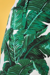 Banned Retro - 50s Tropical Leaves Trousers in Green 4