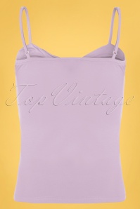 Banned Retro - 50s Wrap Front Top in Lilac 2