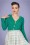 Banned Retro - 50s June Pointelle Cardigan in Green 2