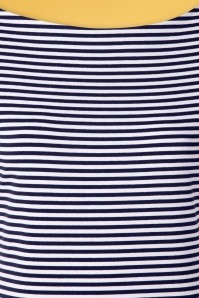 Banned Retro - 60s Sally Striped Top in Navy and White 3