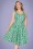 Timeless - Selene Swing-Kleid in Grün mit Blumenmuster 2