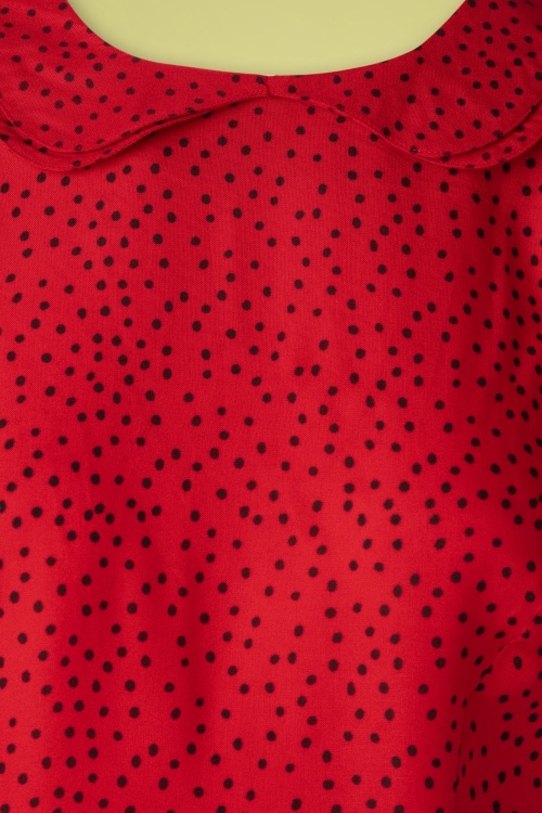 Timeless - Leila Polkadot-Bluse in Rot 3