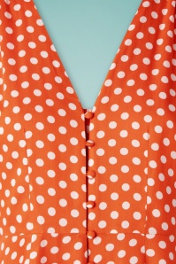 Md'M - Riley Polkadot-Kleid in Orange 5