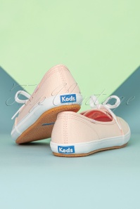 Keds - Teacup Twill Ballerina Sneakers Années 50 en Rose 5