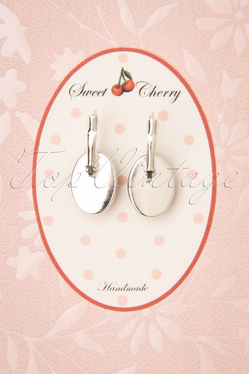 Sweet Cherry - Audrey Portrait Drop Earrings Années 50 3