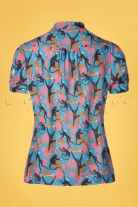 4FunkyFlavours - Don't Turn Your Back On Me blouse in blauw 4