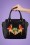 Banned Retro - 50s Seychelles Tropical Bag in Black