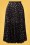 Closet London - 50s Aubrey Polkadot Pleated Skirt in Black 2