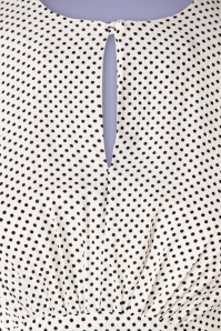 Closet London - Vivi polkadot maxi-jurk in ivoor 5