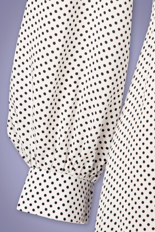 Closet London - Vivi polkadot maxi-jurk in ivoor 6