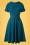 Miss Candyfloss - 50s Pamy Swing Dress in Petrol Blue