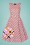 Hearts & Roses - Audrina Plaid Swing-Kleid in Rosa