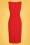 Hearts & Roses - 50s Aretha Wiggle Dress in Lipstick Red 5