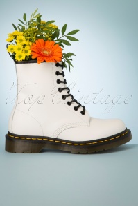 Dr. Martens - 1460 Smooth Ankle Boots en Blanc 4