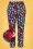Hearts&Roses 32689 Blue Floral Red Blue Roses White Topvintage Exclusive Pants 200224 002Z