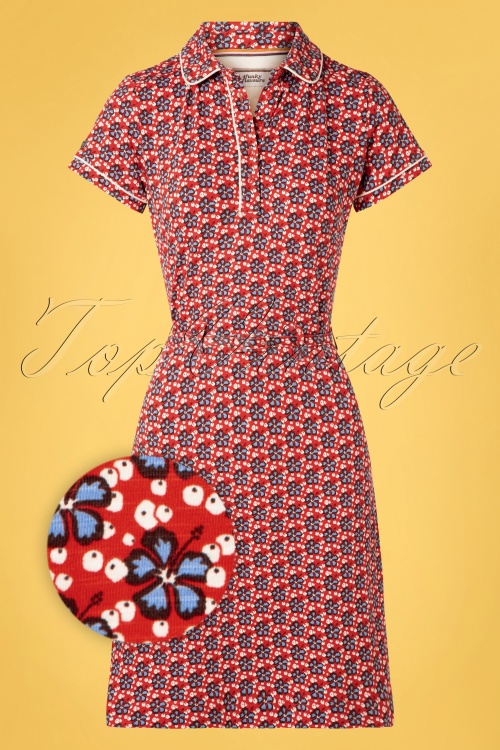4FunkyFlavours - They Say I Am Different Dress Années 60 en Rouge