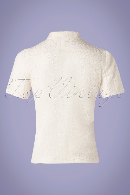 Very Cherry - 40s Montmartre Lace Blouse in Ecru 3