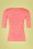 Mademoiselle YéYé - 60s One Step Ahead Knit Top in Coral Stripes 2