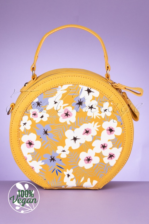 Ruby Shoo - Alberta Round Handbag Années 50 en Ocre