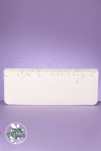 Ruby Shoo - 50s London Clutch in White and Silver 4
