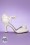 Ruby Shoo 31479 Clarissa White Heels Peeptoe Pearl Silver 200218 004V