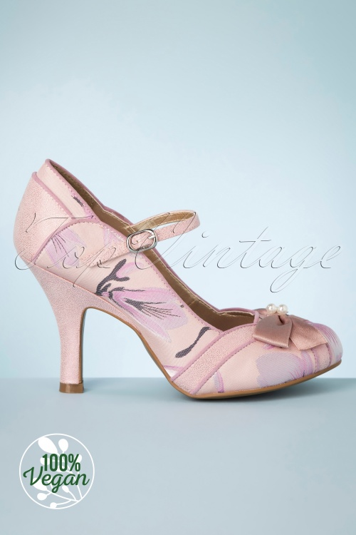 Ruby Shoo - 50s Cleo Pumps in Soft Pink
