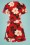 Vixen - Reem wikkeljurk met bloemenprint in rood 5