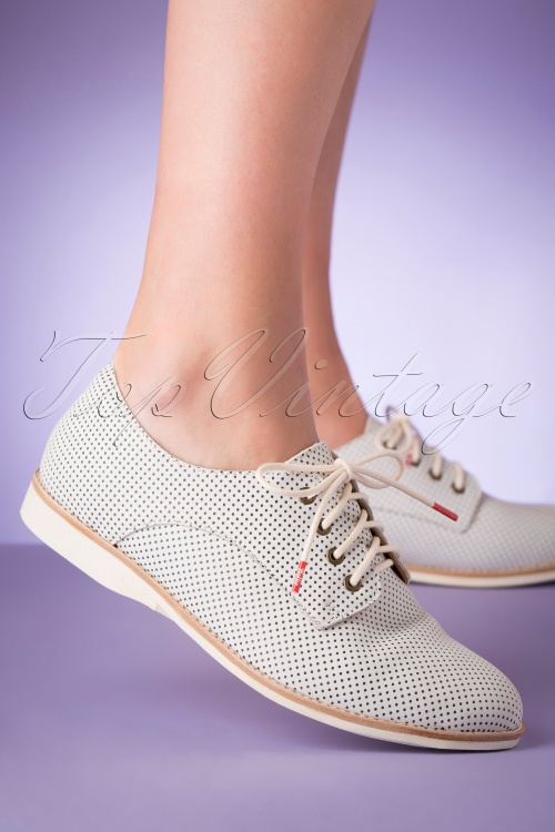 Rollie - 60s Derby Dream Shoes in White 2
