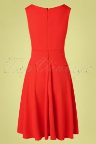 Vintage Chic for Topvintage - Emery Swing Dress Années 50 en Rouge Fiesta 4