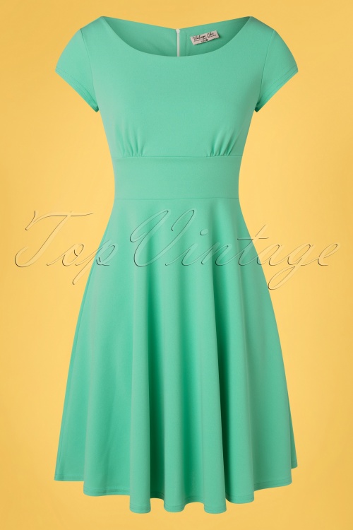 Vintage Chic for Topvintage - Kimberley Swing Dress Années 50 en Vert Menthe