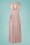 Little Mistress - Myla Sequins Maxi Dress Années 70 en Rose Taupe 2
