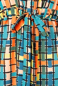 Compania Fantastica - 60s Helena Checks Shirt Dress in Multi 6