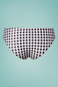 Belsira - Gigi Gingham Low Waist Bikini Pants Années 50 en Noir et Blanc 4