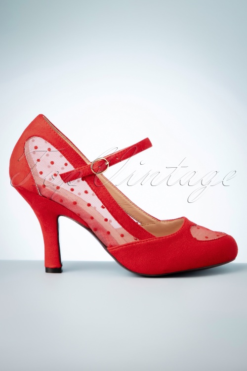 Banned 31396 Pumps Red Elegant 50s 200228 020W