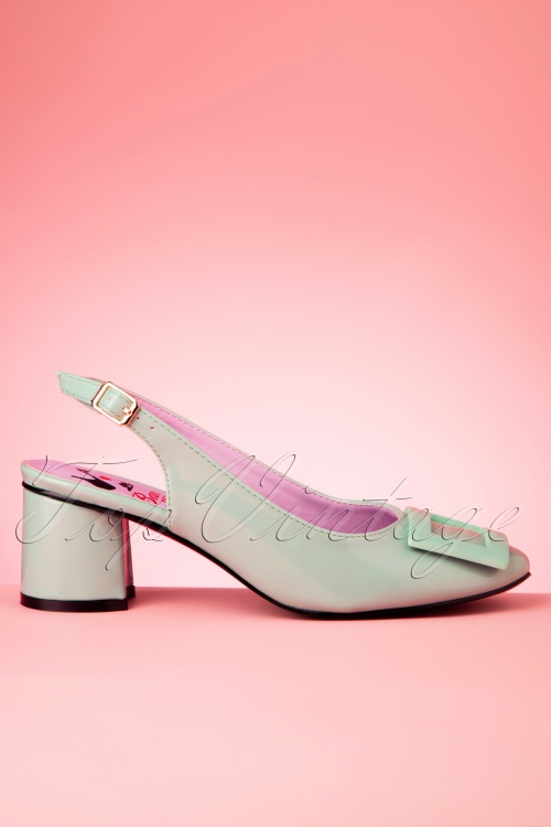 Banned Retro - 60s Arcadia Patent Pumps in Mint 4