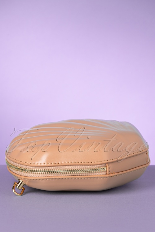 Banned Retro - 50s Dorienne Shell Bag in Salmon Pink 3
