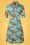Tante Betsy - Kyra Poppy Dress Années 60 en Bleu