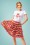 Smashed Lemon - Can With Love Swing Skirt Années 60 en Rouge 2