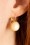Urban Hippies - 60s Goldplated Dot Earrings in Pearl