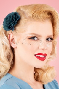 Urban Hippies - 70s Hair Flowers Set in Shades of Blue 5