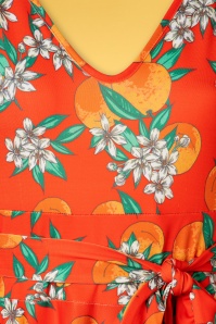 Bunny - Castellana Swing Dress Années 50 en Orange 4